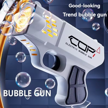 Mini Electric Space Bubble Blower Light-up Gun